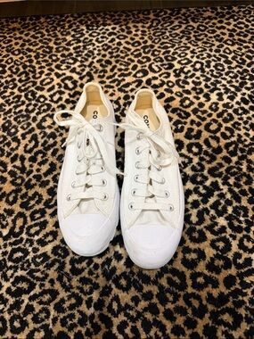 Converse White Low-Top Canvas Sneakers